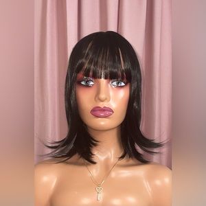 Silky & Sultry Black Bob Synthetic Wig